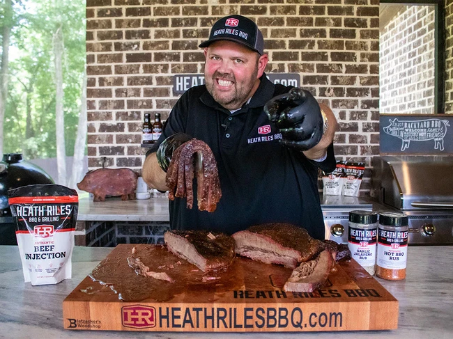 Heath with Brisket slices