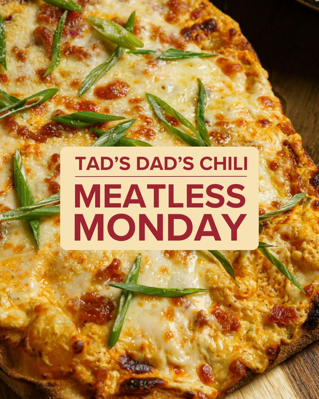 Chili Flatbread Pizza