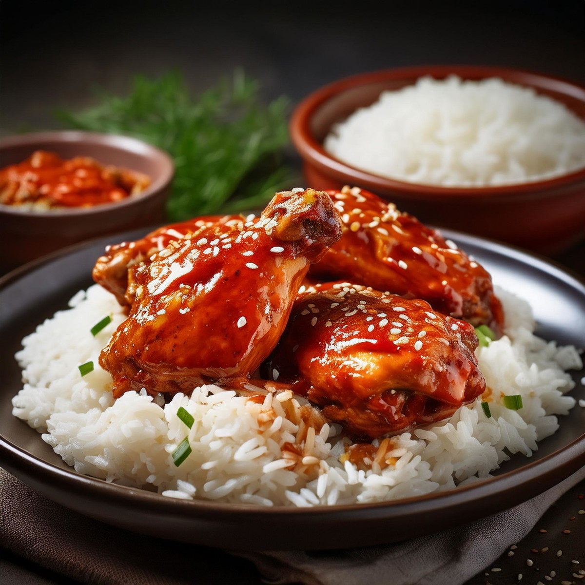 Sweet & Spicy Baked Chicken Thighs 