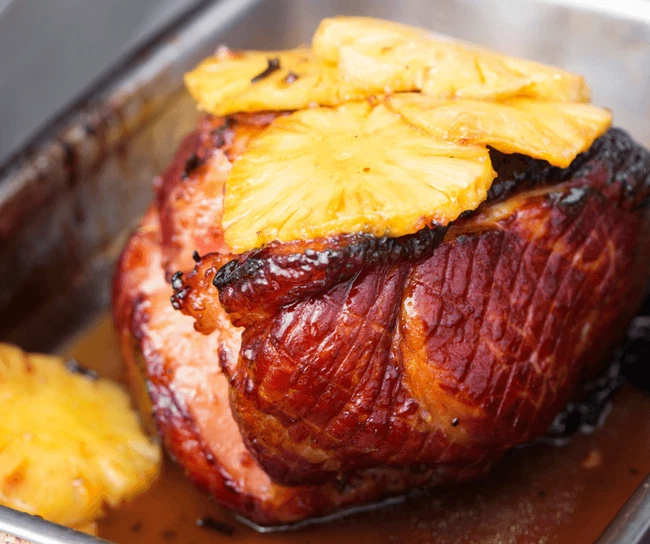 pineapple glazed ham steak