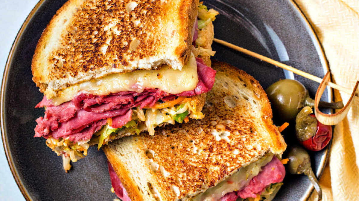 Image of Wagyu Corned Beef Reuben Sandwich