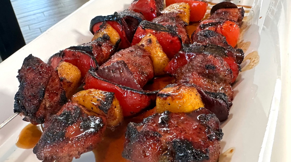 Delicious Pork Steak Kebabs | Pellet Grill Recipe