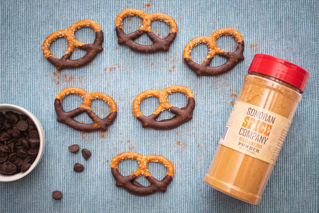 Habanero Chocolate Covered Pretzels