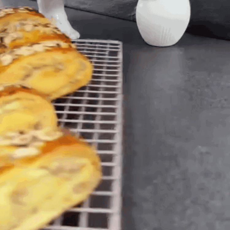 Image of Den Ofen auf 180°C vorheizen. Die Brötchen auf ein mit Backpapier ausgelegtes Blech legen und weitere 15 Minuten gehen lassen. Im vorgeheizten Ofen etwa 15-20 Minuten backen, bis sie goldbraun sind.