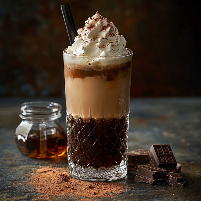 Image of Six-Shooter Dark Chocolate Whiskey Shake Coffee Recipe