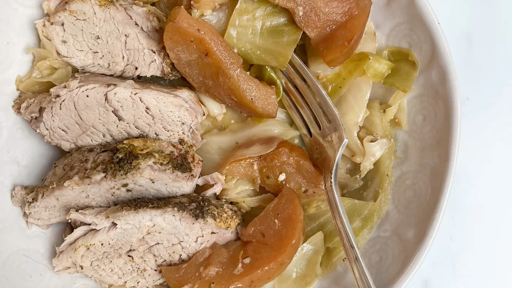 Image of Slow Cooker Autumn Pork and Cabbage