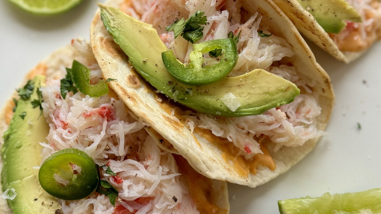 Image of Snow Crab Tacos with Avocado & Taco Sauce