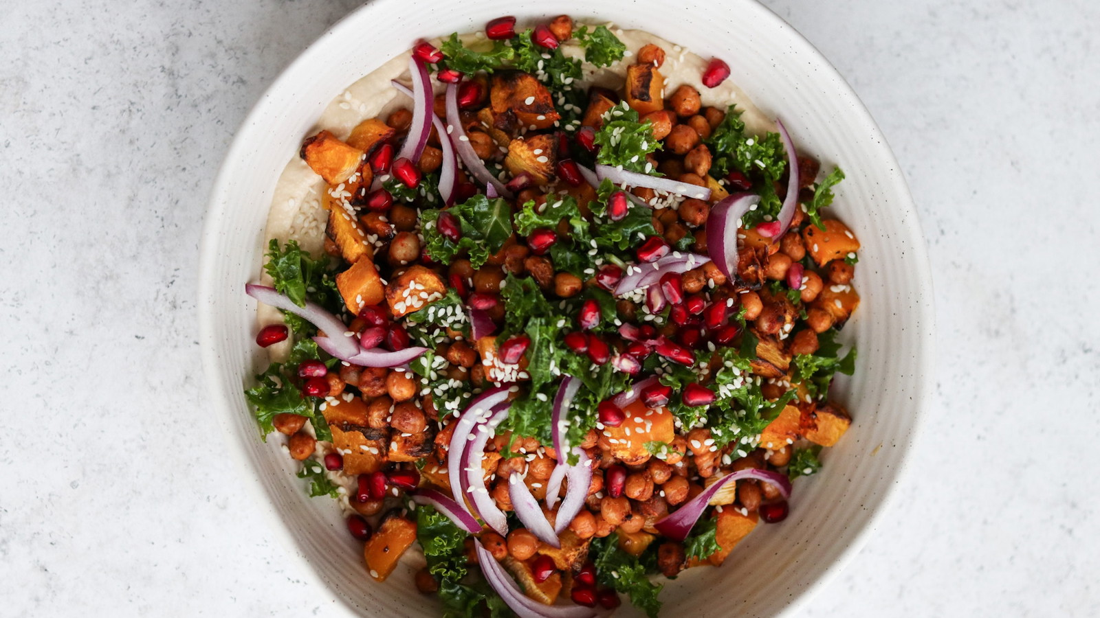 Image of Roast Pumpkin & Pomegranates Bowl