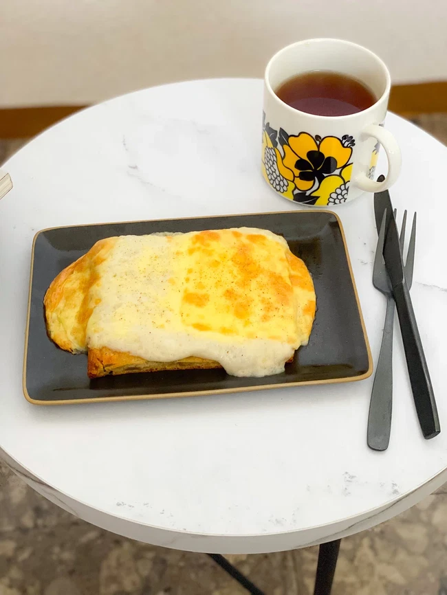 Image of クロックムッシュ風にいただく乾燥野菜のフォカッチャ