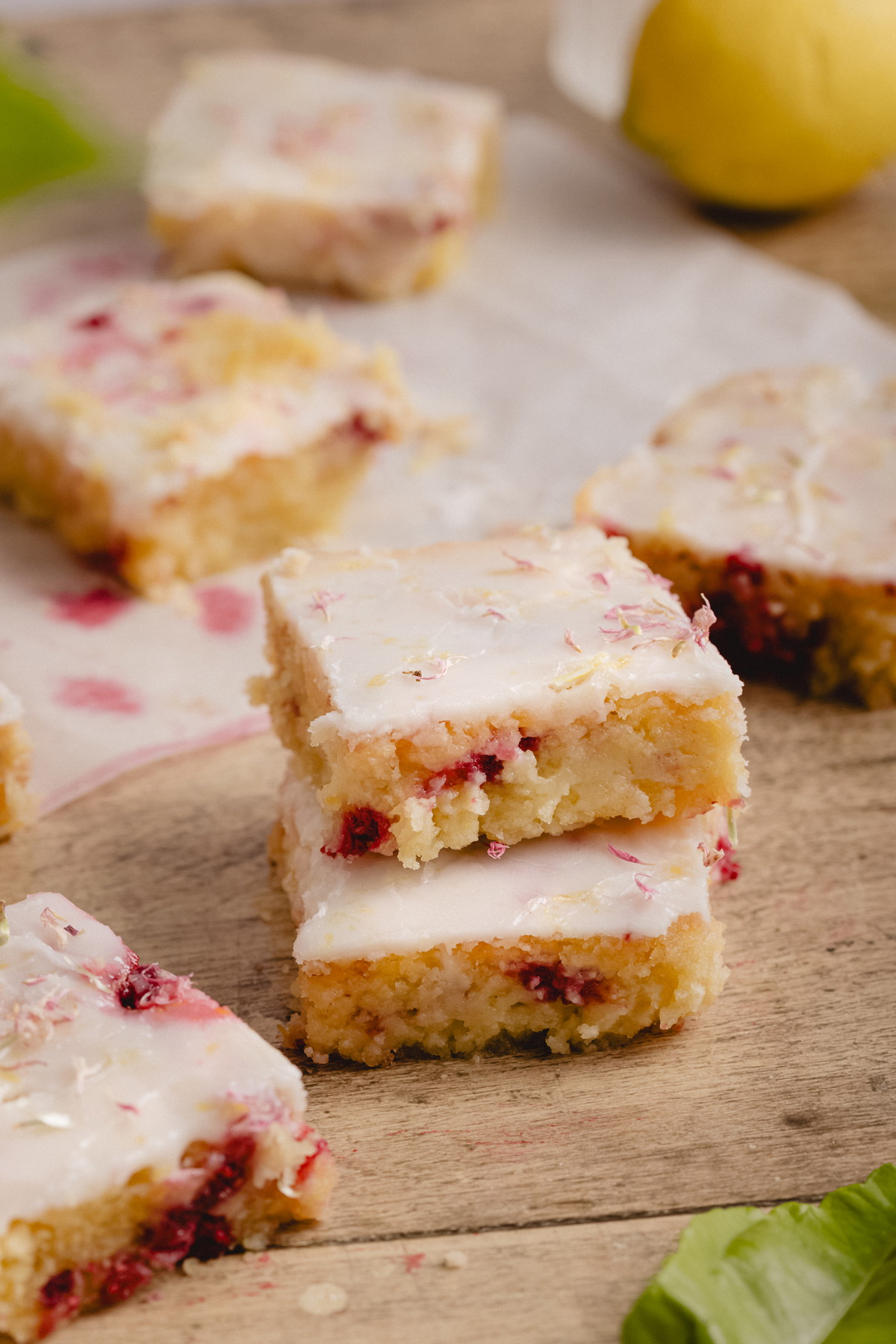 Lemonies con frambuesas