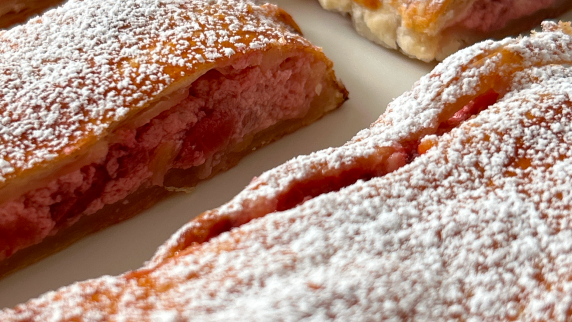 Strudel de Quark de Fresa