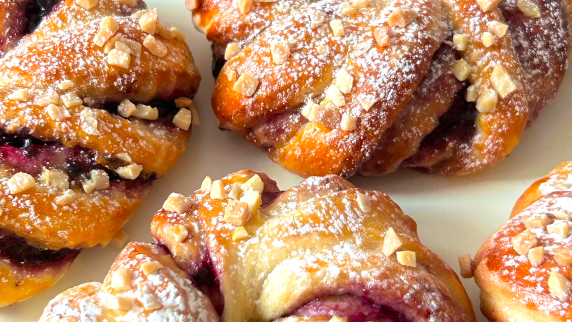 Receta de Panecillos en Espiral