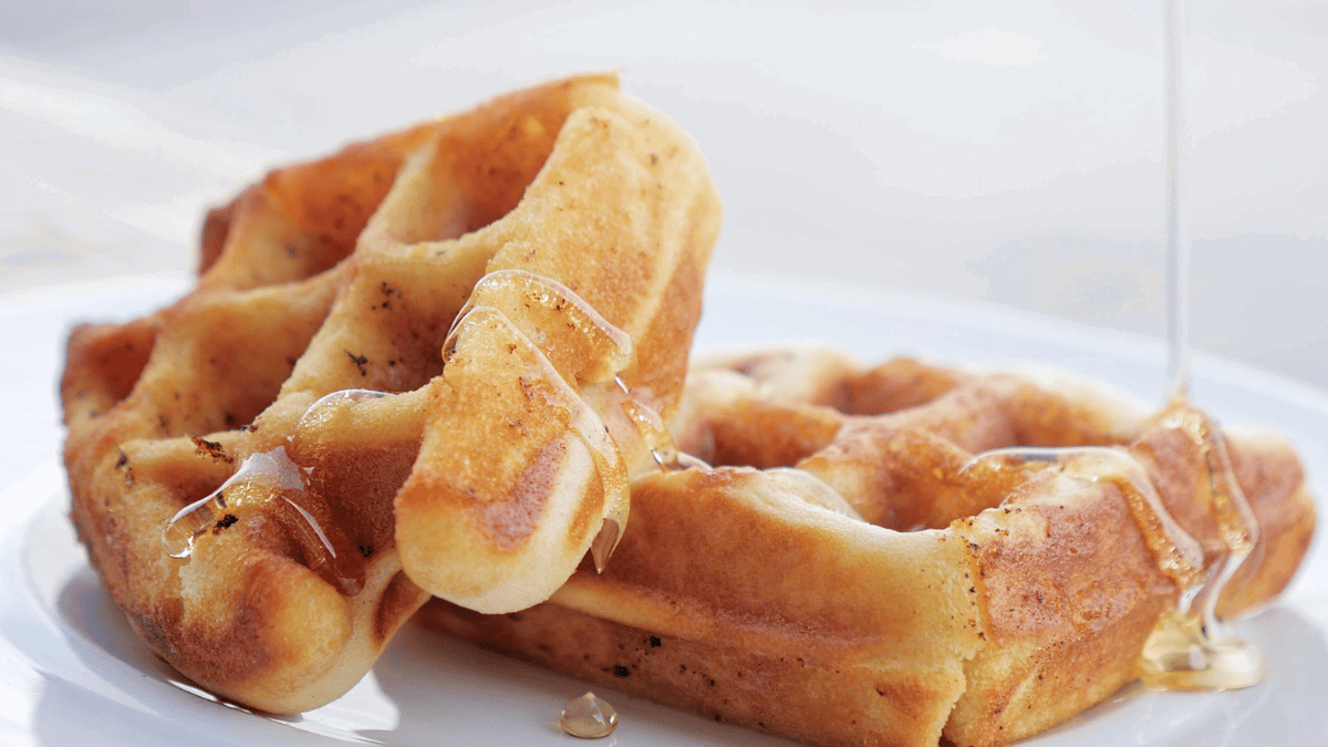 Waffles with syrup