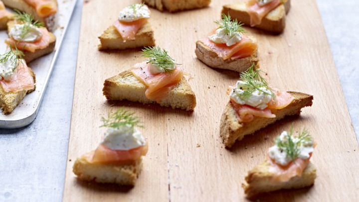 Image of Smoked Salmon & Creme Fraiche Canapes