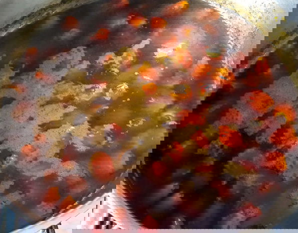 Image of To extract palm nut juice, wash and boil the nuts...