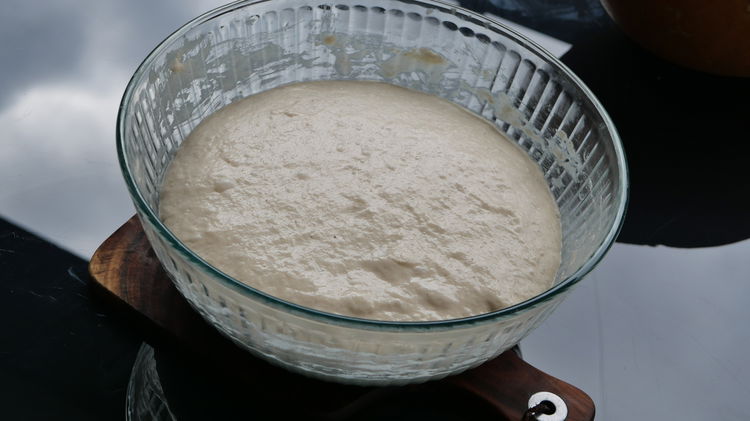 Image of Cover and let the batter rise for 1 hour until...