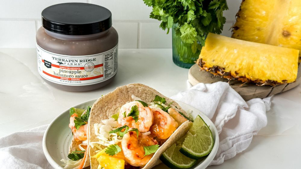 Image of Pineapple Habanero Sauce Shrimp Tacos