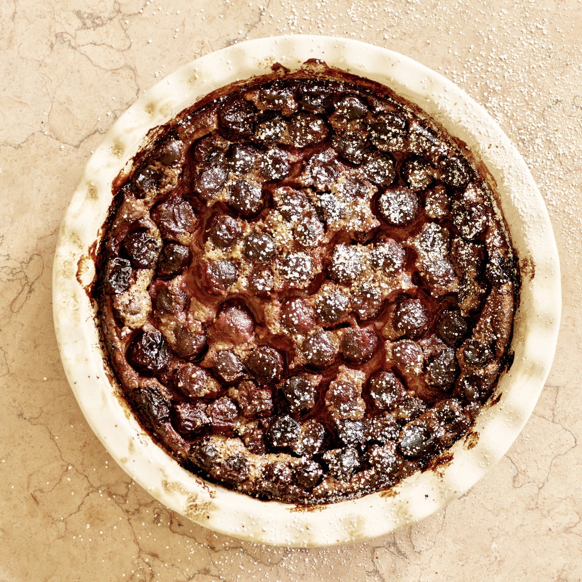 Cherry Clafoutis with Cobanero Chili