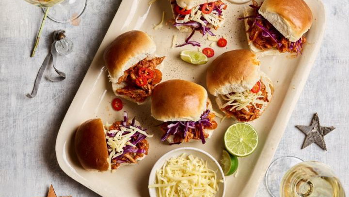 Image of Smoky Leftover Turkey Sliders