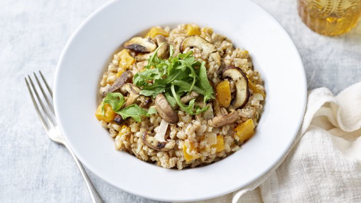 Image of Pearled Spelt Risotto with Chicken and Wintery Veg