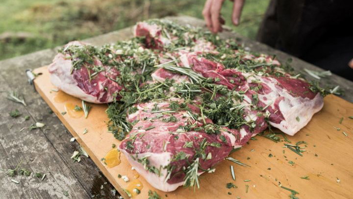 Image of Harissa Marinated Organic Leg of Lamb