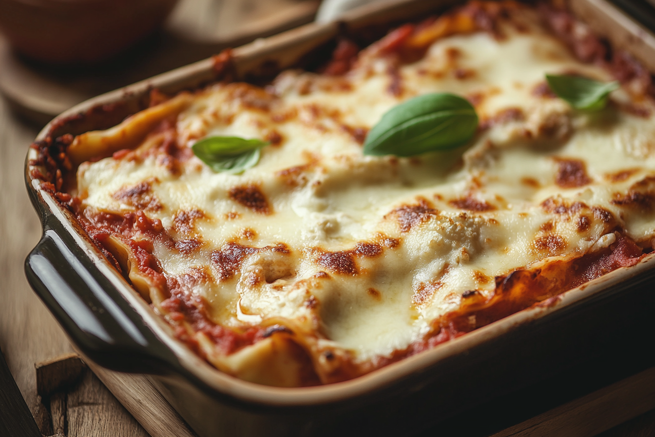 Cremige Blumenkohl-Lasagne – herzhaft, würzig &amp; vegan! – Plant-Based Pandas