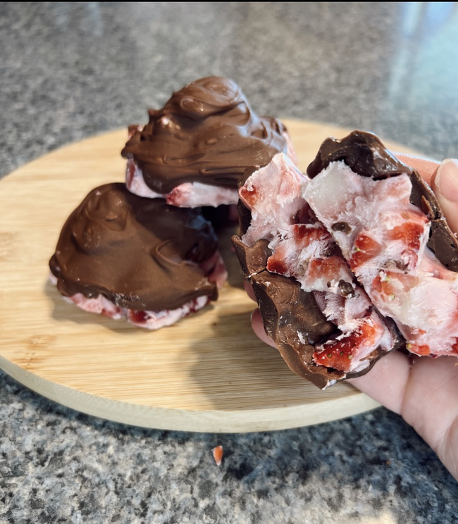 Image of Frozen Chocolate Covered Strawberry Bites