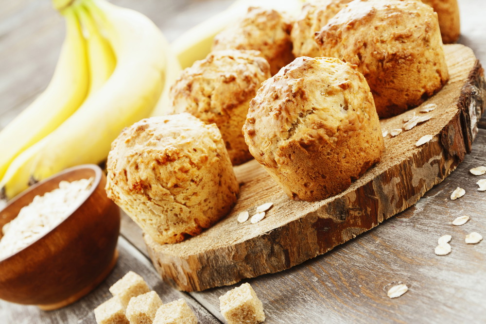 Banana Oatmeal Muffins