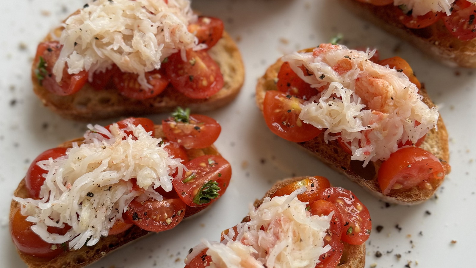 Image of Snow Crab Bruschetta