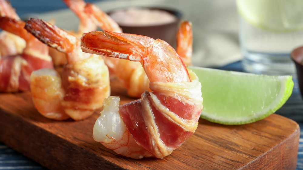 Image of Bacon Wrapped BBQ Shrimp 