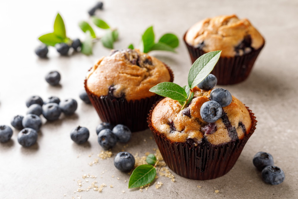 Fresh Blueberry Muffins