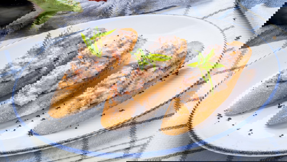 Image of Chili & Garlic Crab Crostini 