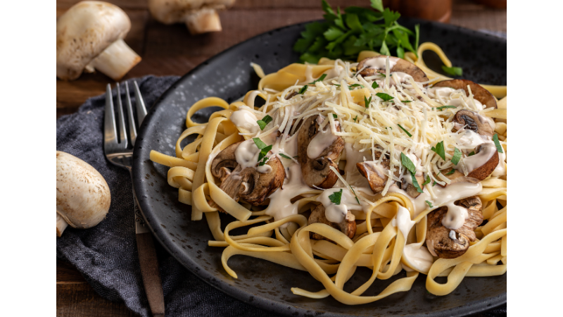 Image of Biefstuk en Champignons Alfredo