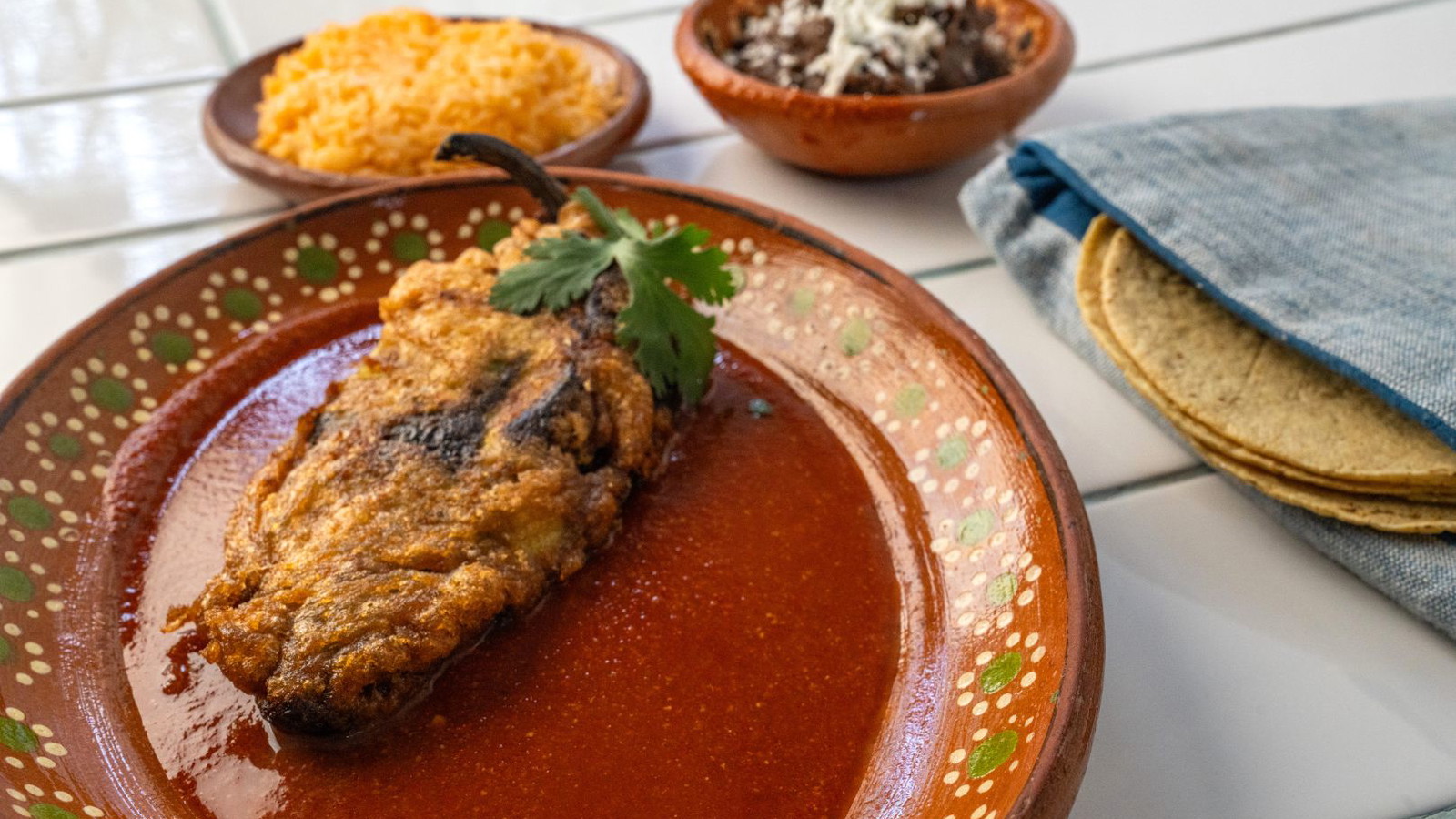 Image of Masa-Battered Chile Relleno