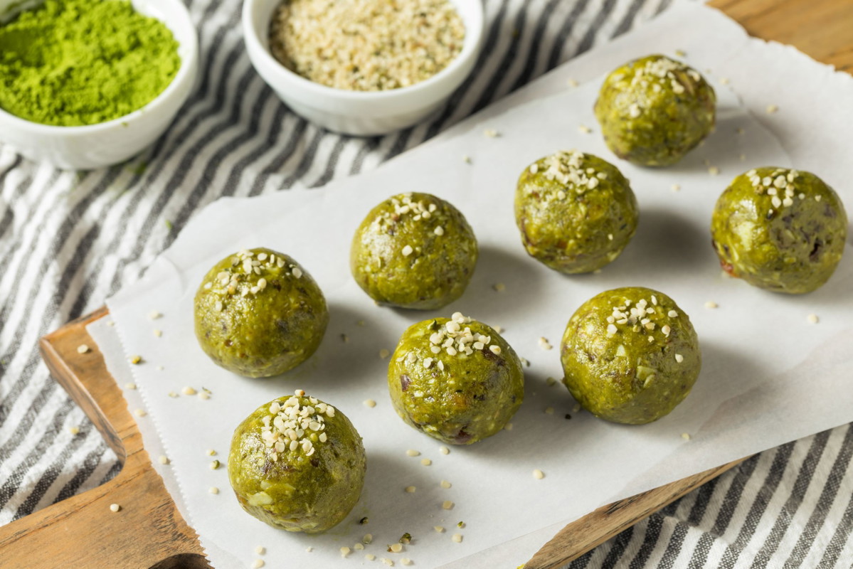 Green Tea and Honey Energy Balls