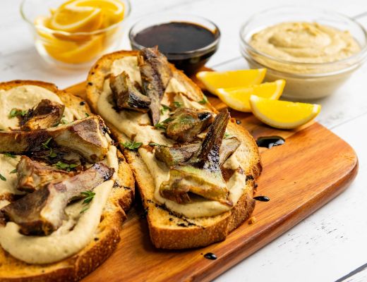 Image of Organic Artichoke with White Bean Tapenade
