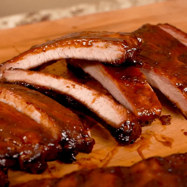 Honey pecan ribs