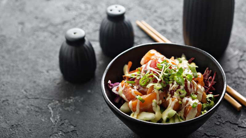 Image of Shrimp and Scallop Poke Bowls