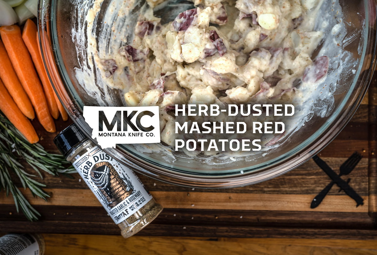Herb-Dusted Mashed Red Potatoes