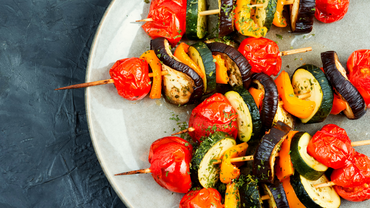 Image of Marinated Grilled Vegetable Skewers