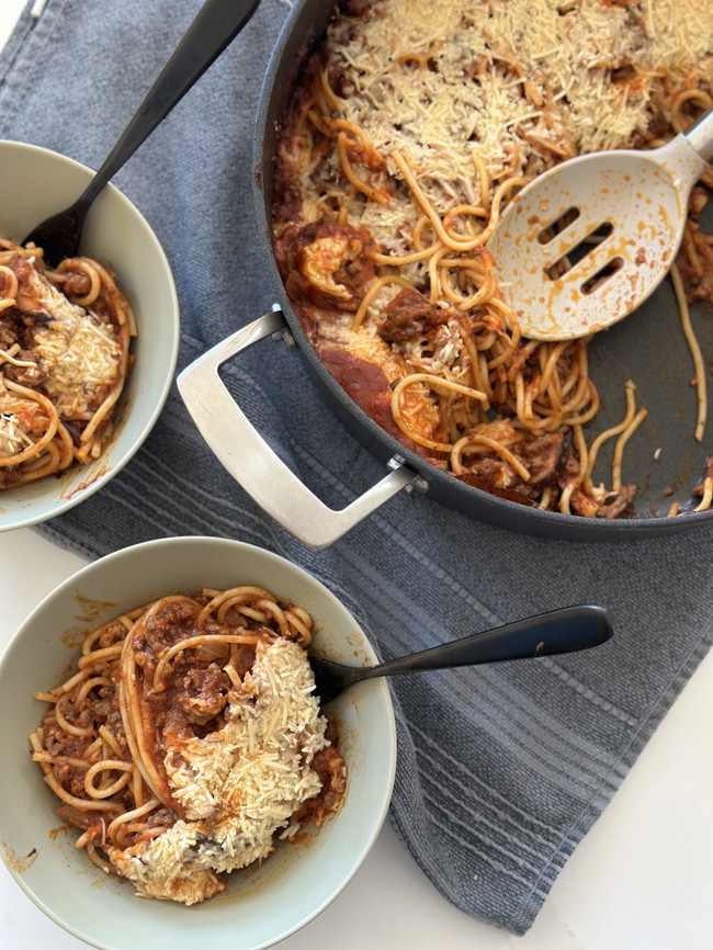 James's Baked Spaghetti