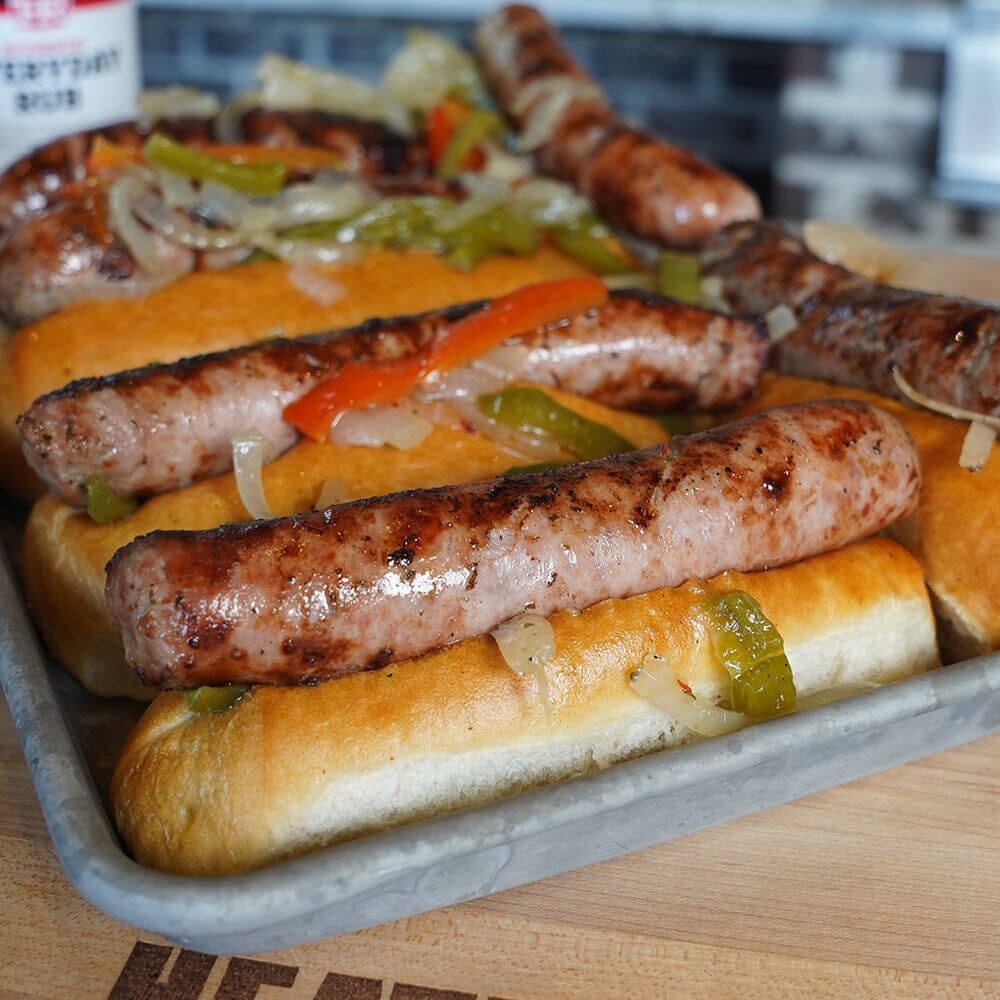 Italian Sausages & Peppers Recipe on the PK Grill