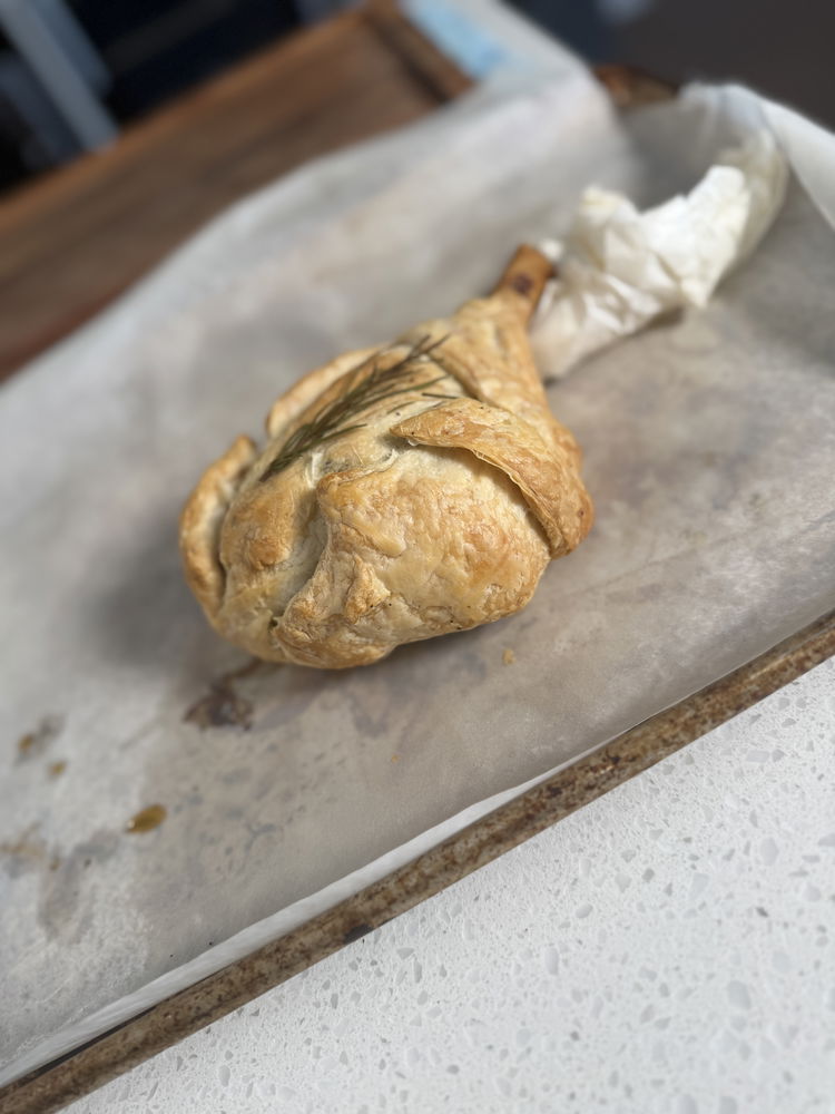 Image of Cook until pastry is golden and flakey