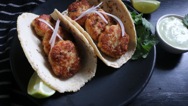 Image of Mexican Style Crab Cake Tacos