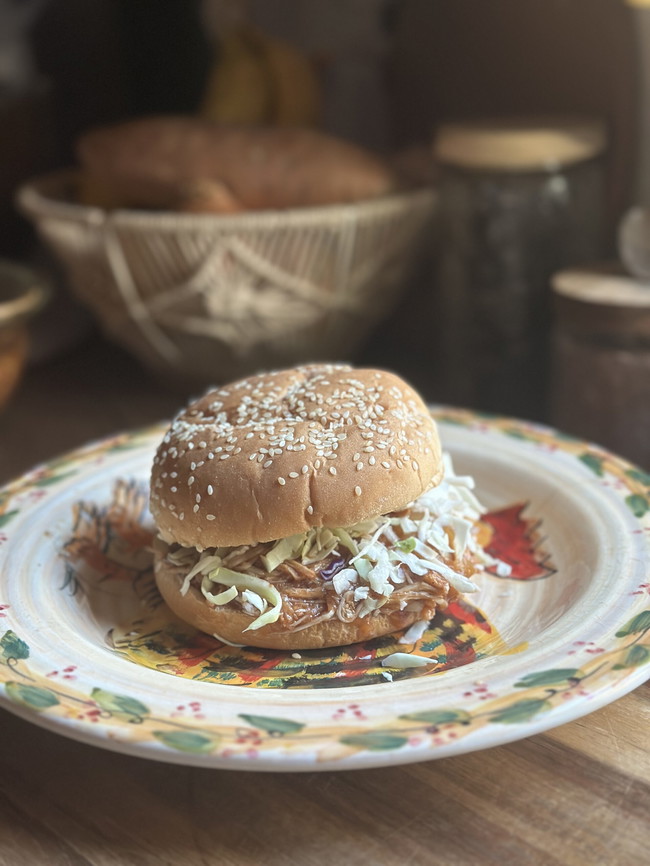 Apple Bourbon BBQ Chicken Sandwich