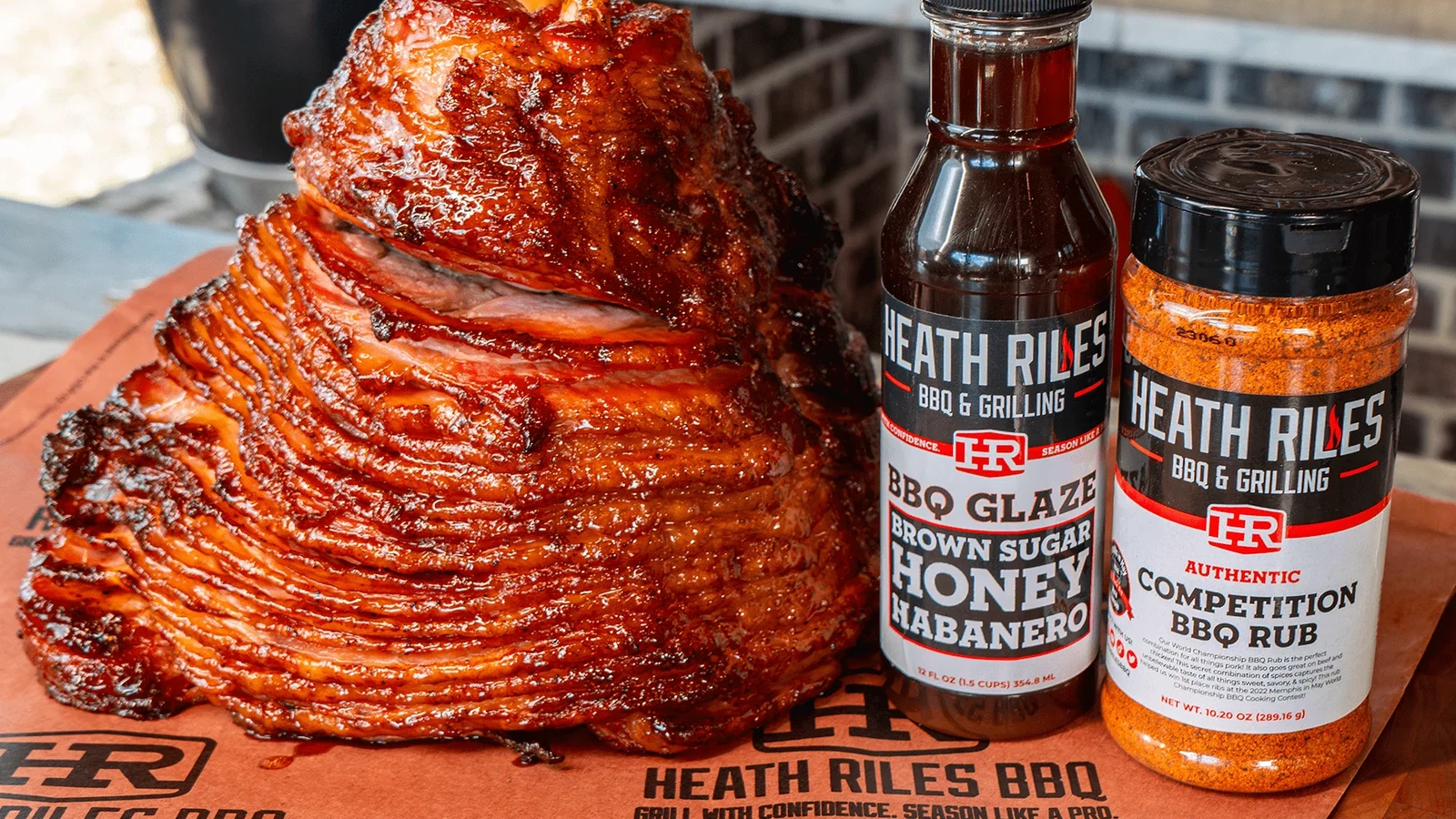 Image of Holiday Ham With Brown Sugar  Habanero Glaze On the Traeger Ironwood 885