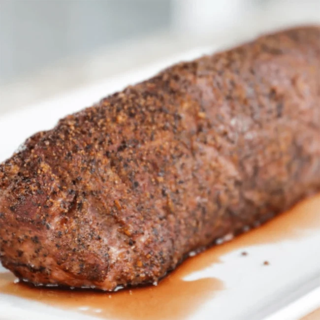 Smoked beef tenderloin