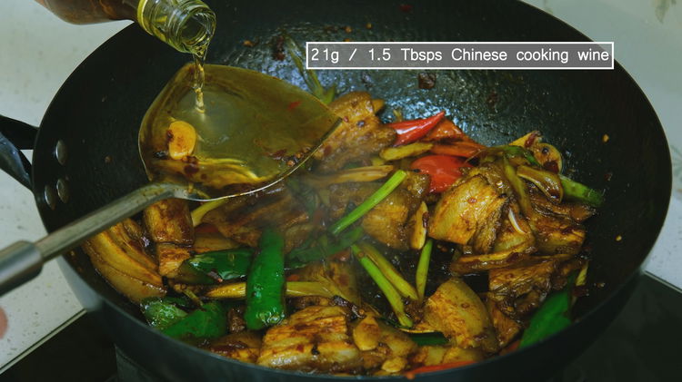 Image of Season the dish with soy sauce and Chinese cooking wine....