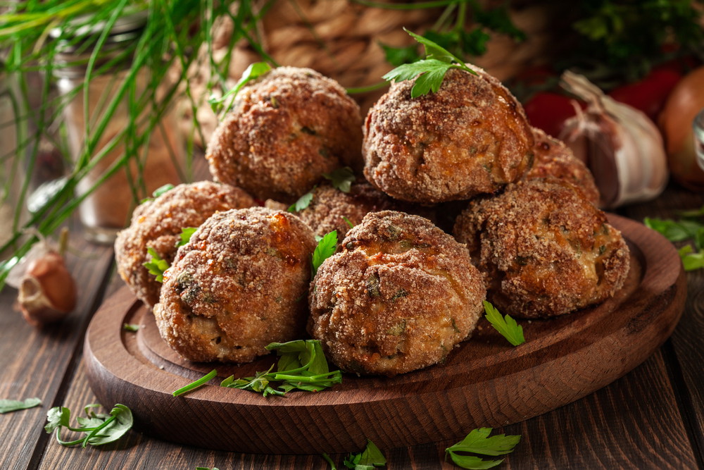 Baked Beef Meatballs