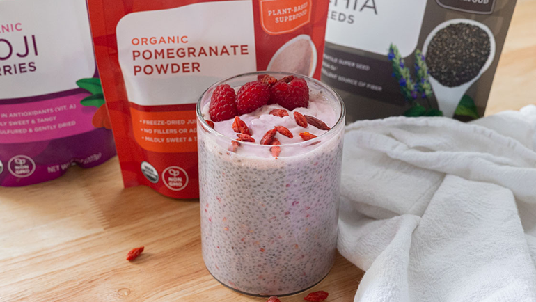 Image of Pomegranate Chia Pudding Recipe